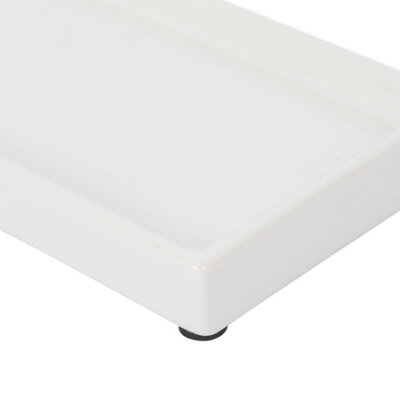 Ceramic Soap Dispenser Tray - White - 4