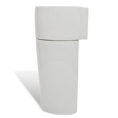 Ceramic Stand Bathroom Sink Basin Faucet/overflow Hole White Round Basins