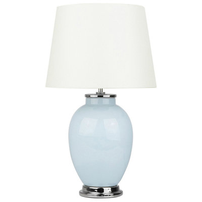 Ceramic Table Lamp Blue BRENTA