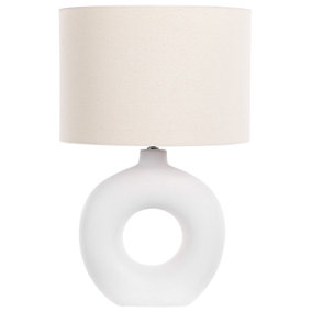 Ceramic Table Lamp White VENTA