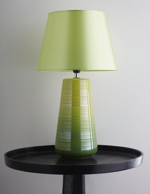 Lamps with outlet green shades