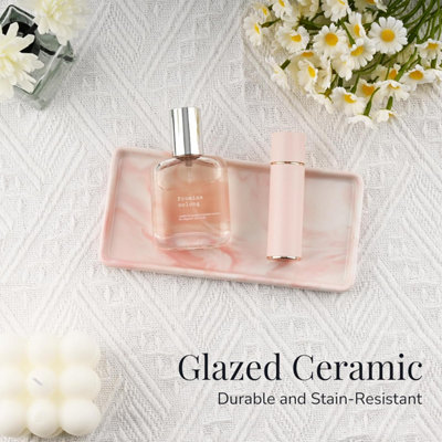 perfume tray for dresser Mirrored Perfume Tray, Decorative Vanity Tray for Display, Perfume, Je main image 1