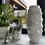 Ceramic Vase White Wavy Ornament Decoration Home House Décor Gift Wedding
