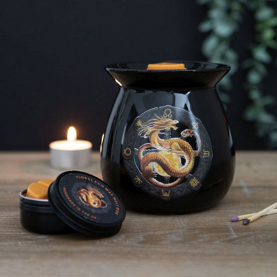 Ceramic Wax Melt Burner Set - Litha Dragon
