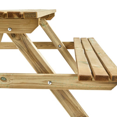 Cerland Alma 6 Seater Wooden Picnic Table 5ft - Pressure Treated - 5
