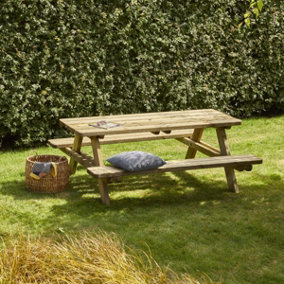 Cerland Matisse 6 Seater Wooden Picnic Table 6ft - Pressure Treated