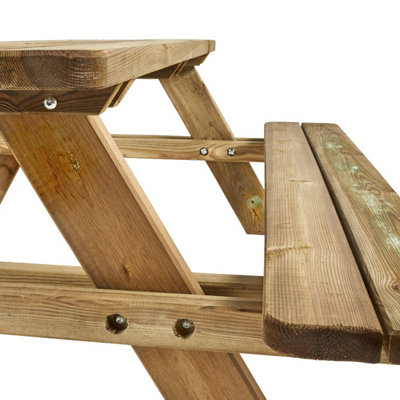 Cerland Matisse 6 Seater Wooden Picnic Table 6ft - Pressure Treated - 5