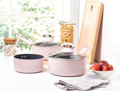 Pink pots and deals pans