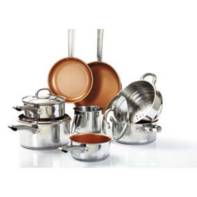 Cermalon Stainless Steel 8 Piece Cookware Set