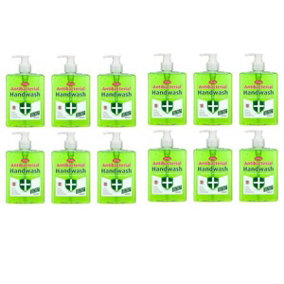Certex Antibacterial Handwash Tea Tree & Aloe Vera Green 500ml - Safe, gentle and effective - Pack of 12