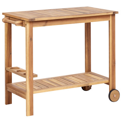 Certified Acacia Wood Garden Drinks Trolley SASSARI II