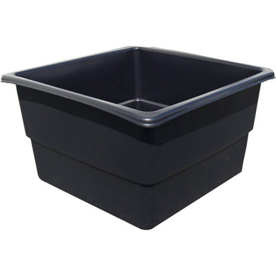 Certikin Preformed Square Water Garden 200 Liters Black 79 x 79 x 45cm