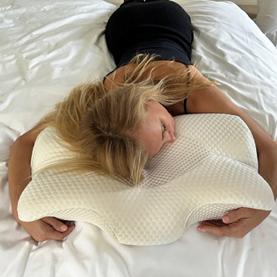 Cervical Neck Pillow Natural Cotton - 3