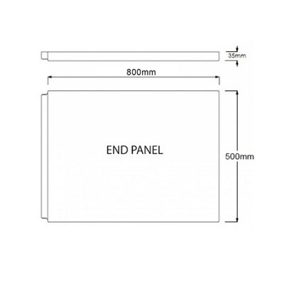 Cesar 1800 x 800mm Acrylic Square Edged Single Ended White Straight Bath Square Screen with Towel Rail & Front,End Panel