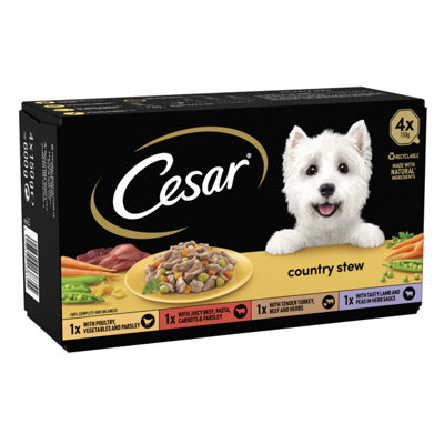 Cesar Country Stew Mixed Selection 4x150g (Pack of 4) Price Comparisons | Compare The Build