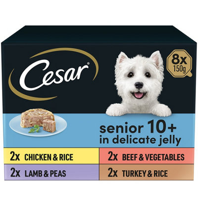 Cesar senior 10 in delicate jelly 24 x 150g