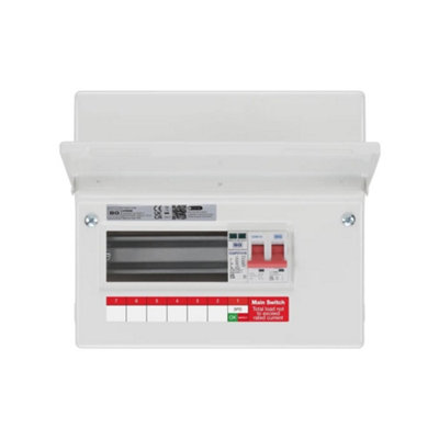 CF9MS6 Surface Mounted 9 Module, 6 Ways with 100A Main Switch and Type 2 SPD Consumer Unit