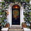 CGC 70cm Large Luxury Green Pre Lit LED Christmas Xmas Wreath Outdoor Indoor