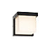 CGC ADDISON Black Cube LED Outdoor Wall Light 4000k Natural White Integrated LED IP65
