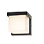 CGC ADDISON Black Cube LED Outdoor Wall Light 4000k Natural White Integrated LED IP65