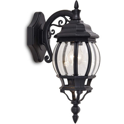 CGC ALEXA Black Vintage Lantern Outdoor Wall Light