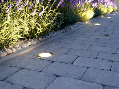 Round on sale paver lights