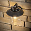 CGC Black Bronze Vintage Outdoor Garden Porch Patio Wall Lantern Light