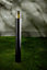 CGC Black Outdoor 0.8m Post Bollard Light Smoked Diffuser Modern Design Garden Patio Outside Driveway Path E27 IP54 Weatherproof