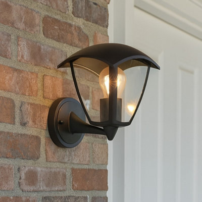 CGC Black Outdoor Garden Porch Patio Wall Light DIY at B&Q