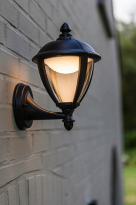 CGC Black Outdoor LED Wall Coach Garden Lantern Light DIY at B&Q