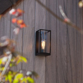 CGC Black Outdoor Wall Garden Porch Lantern