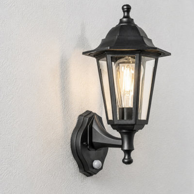Lantern 100W PIR Outdoor Lighting Saxby EVESHAM 7W LED Outdoor