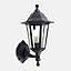 CGC Black Traditional Style Outdoor Garden Porch Wall Lantern
