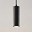 CGC Black Triple Slim Cylinder Ceiling Pendant Kitchen Light