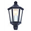 CGC Black Vintage Style Half Lantern Outdoor Porch Wall Light