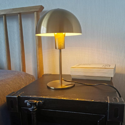 CGC Brushed Gold Mushroom Table Lamp