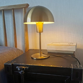 CGC Brushed Gold Mushroom Table Lamp