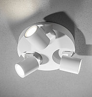 CGC CARLA Triple White Modern Cylinder Indoor Ceiling Spotlights