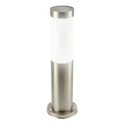 CGC COZE Stainless Steel Solar Post Lamp 4000K Natural White LED Light IP44 375mm