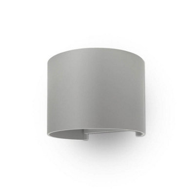 CGC Curved Grey LED Outdoor Wall Light Lamp Up and Down with Adjustable Beam Angles