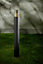 CGC Dark Grey Anthracite Outdoor 0.8m Post Bollard Light Smoked Diffuser Modern Garden Patio Outside Driveway Path Terrace E27