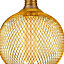 CGC Decorative Gold Mesh Dimmable LED Bulb 1800K Ultra Warm Round Globe