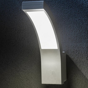 CGC Garden Porch Outdoor Wall Light White LED Curved