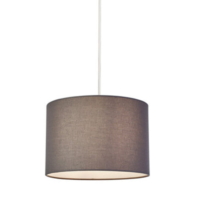 CGC Grey Linen Cylinder Lampshade DIY at B&Q