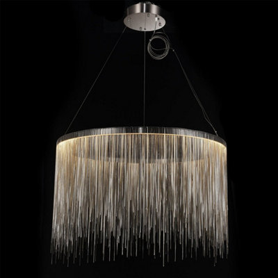 CGC HOLLAND Silver Chain Waterfall LED Ceiling Light