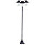 CGC ISABELLA Black & Bronze Vintage Triple Post Lantern