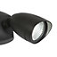 CGC Lighting Adjustable Matt Black LED PIR No motion sensor Outdoor Modern Contemporary Wall light 22W