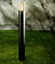 CGC Lighting Black Mains-powered 1 lamp LED Indoor & outdoor Bollard light (H)800mm