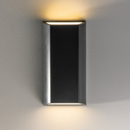 CGC Lighting Non-adjustable Grey Mains-powered Integrated LED Outdoor Wall light 400lm