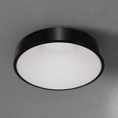 CGC LUNA Black Round Ceiling Wall Light Surface Mount 16W